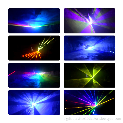 2021 new product BigDipper Professional 10W RGB multi color laser stage light with DMX control ILDA professional dj disco light
